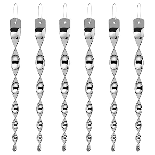 Besmon Woodpecker Bird Scare Devices&amp;#65292;reflective Scare Rods Control Device to Keep Birds Away From Patio Pool&amp;#65288;christmas Reflective Strip Hanging Home as Decoration&amp;#65289; (6pcs)
