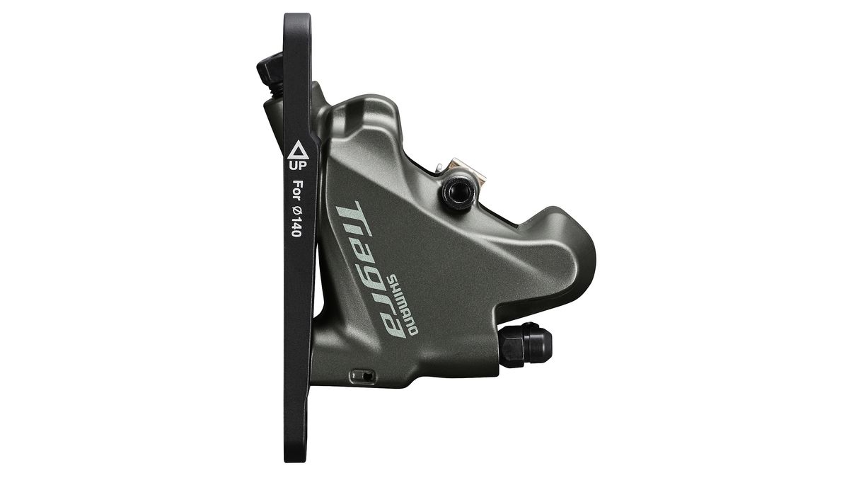 The new Shimano Tiagra front disc brake caliper