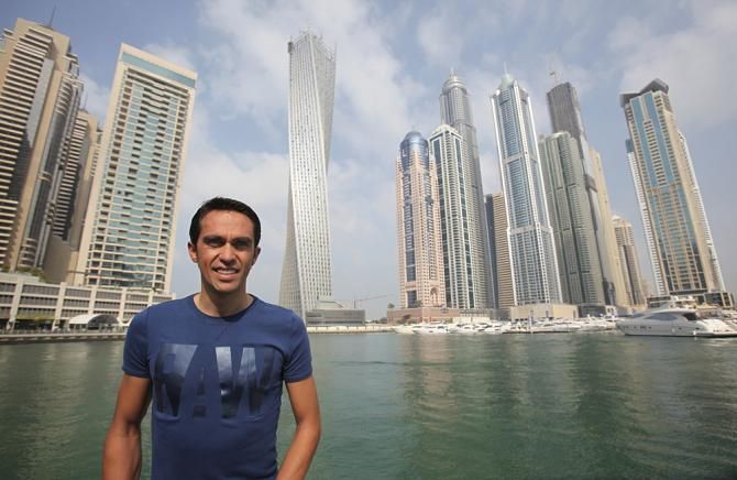 Alberto Contador in Dubai