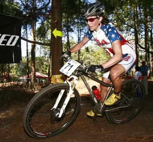 Mary McConneloug (USA) won silver in the women's cross country.