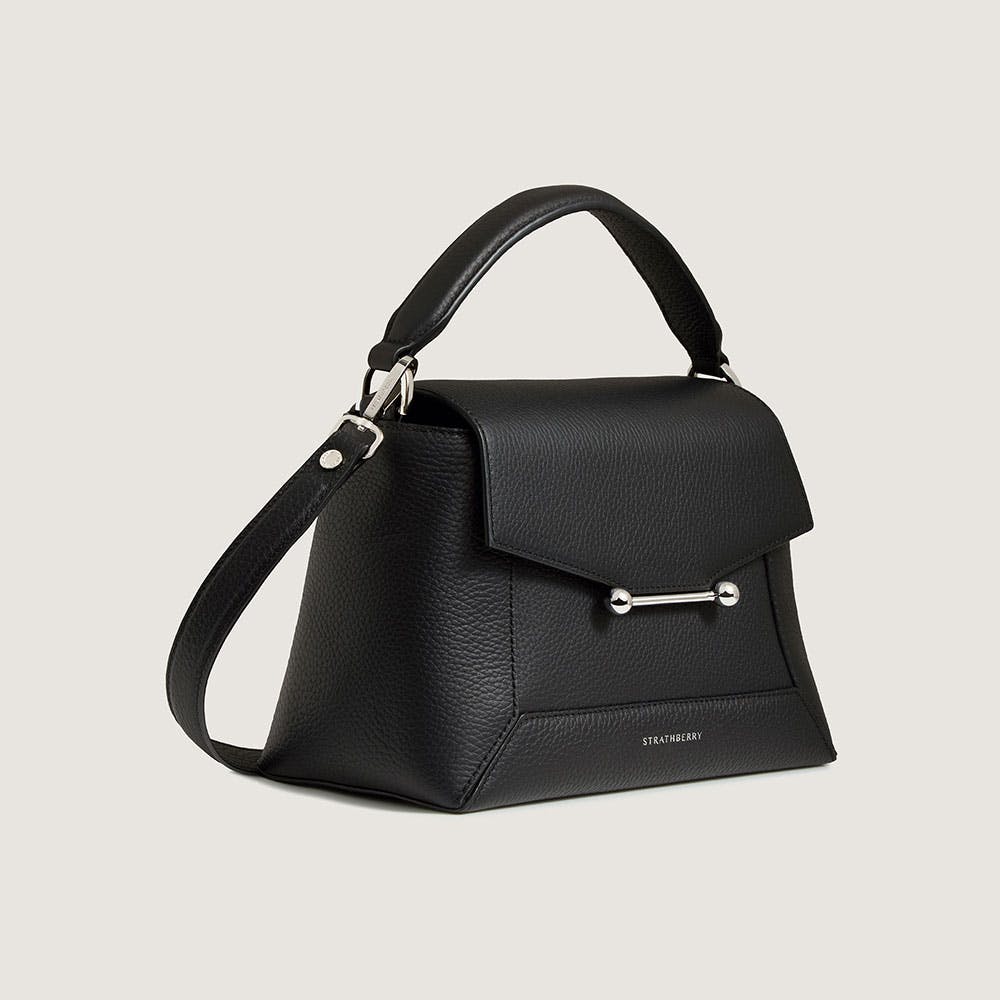 Mosaic Bag - Black With Silver Hardware