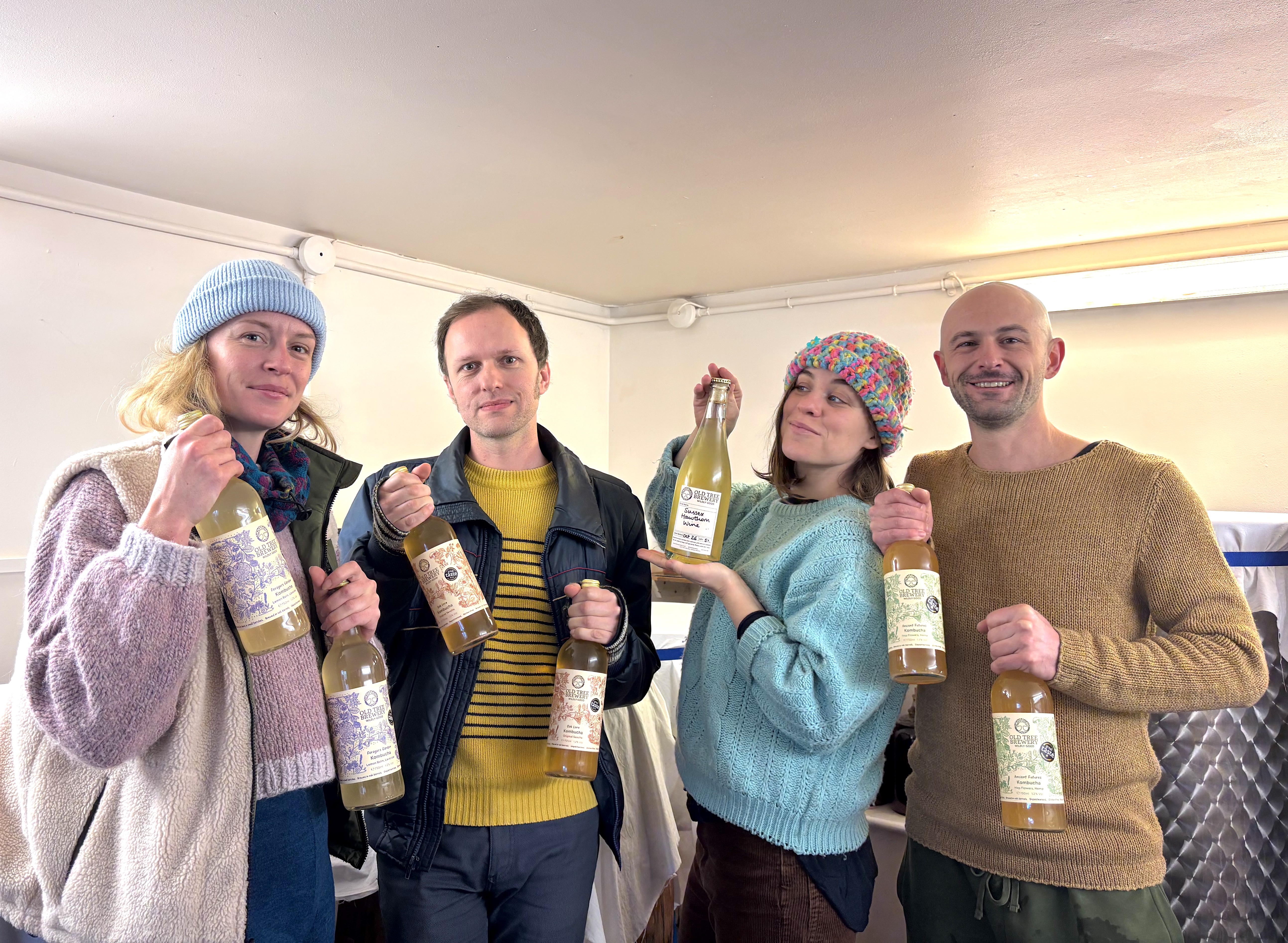 The staff at Old Tree Brewery