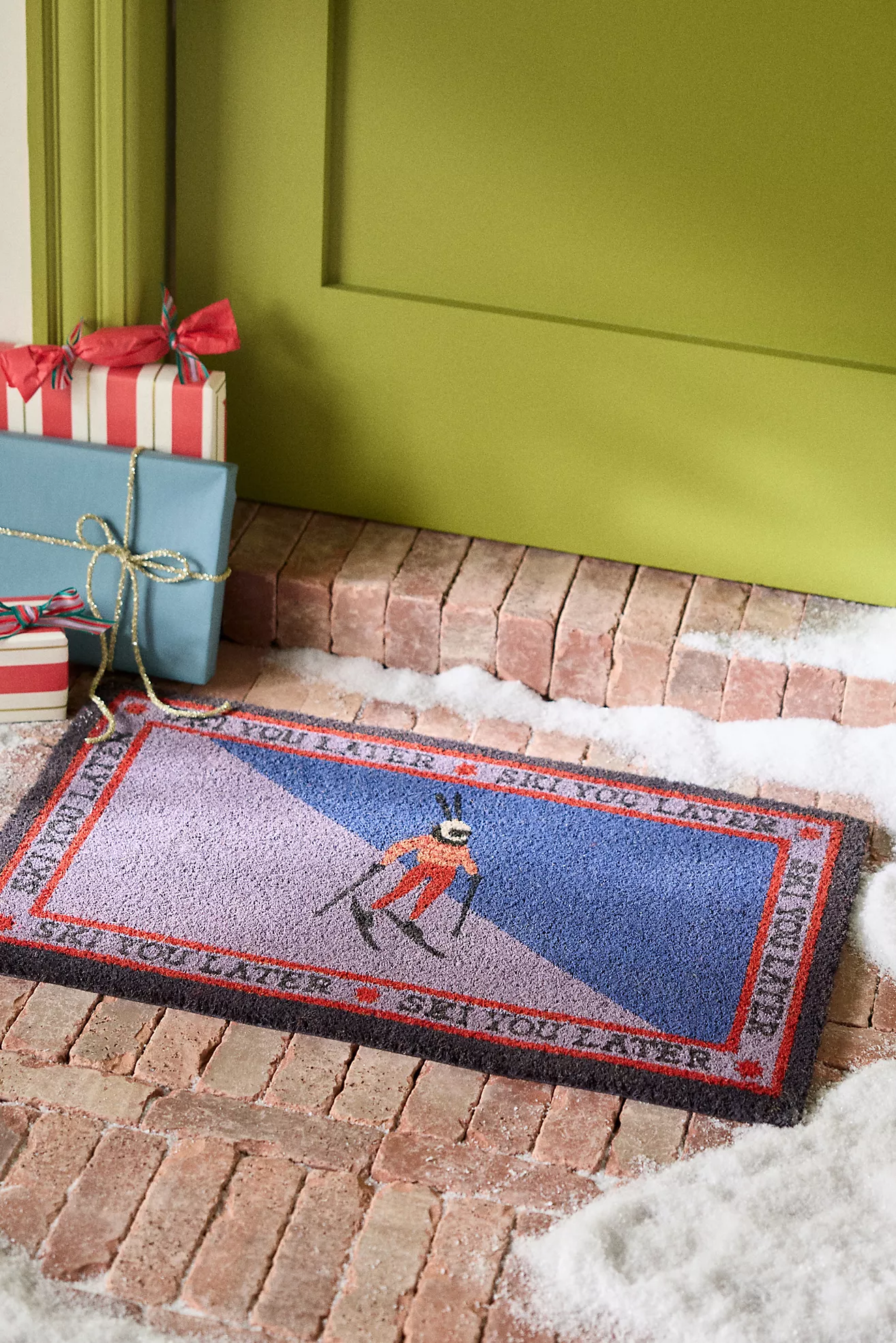 Ski You Later Coir Printed Doormat