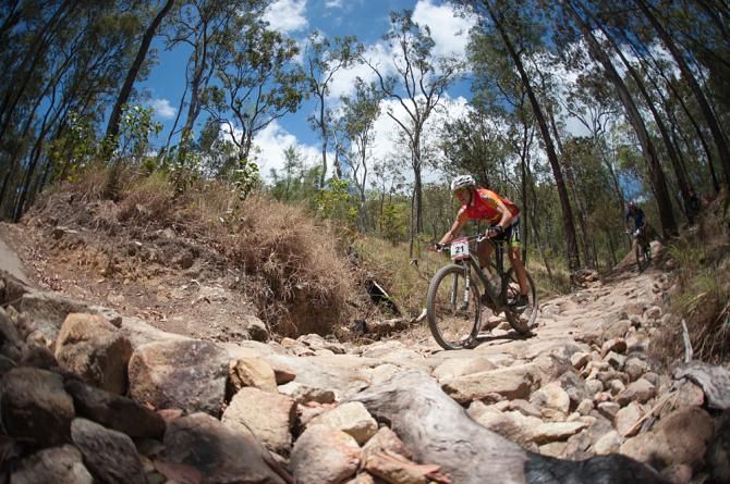 Greg Saw hangs on to the Crocodile Trophy Elite leader jersey after Stage 3