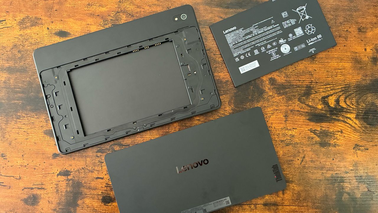 The Lenovo Think Tab X11 on a desk
