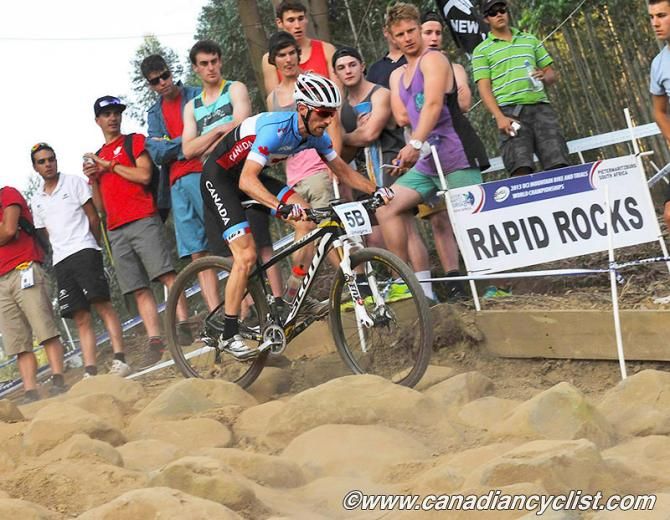Derek Zandstra took Canada to 2nd place after lap 2
