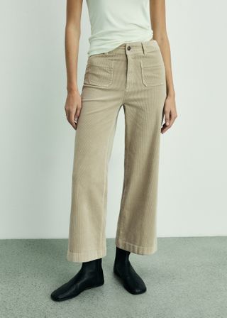 Catherin Culotte Corduroy Trousers - Women | Mango Usa