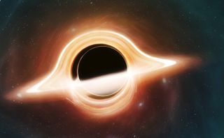 An illustration of a black hole.