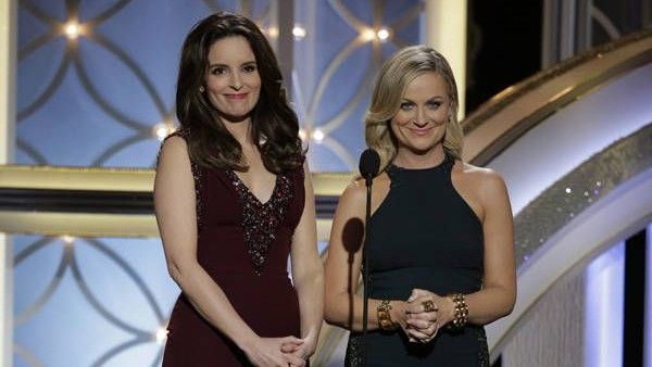 Tina Fey and Amy Poehler at Golden Globes