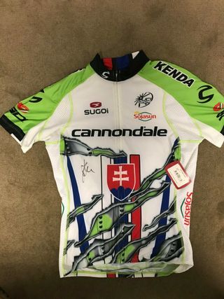 A signed Peter Sagan 'Hulk' Slovakian national champion's jersey on eBay