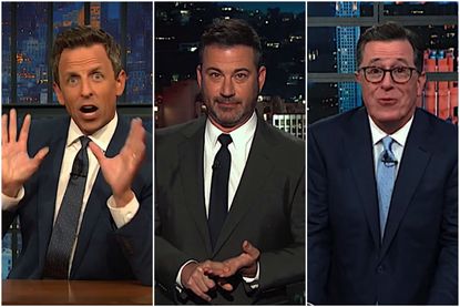 Late night hosts worry about Trump's Alabama hurricane obsession