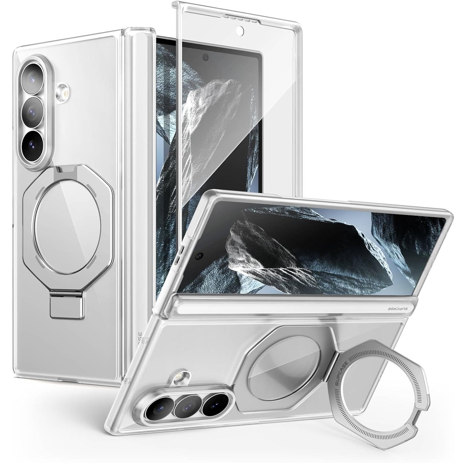 SUPCASE UV Stand Samsung Galaxy Z Fold 8 Ultra Case Clear