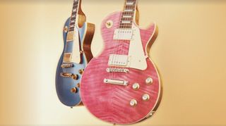 Two of Gibson's 2023 Custom Color Series Les Paul guitars