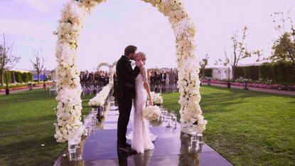 tarek and heather getting married in the finale of selling sunset season 5
