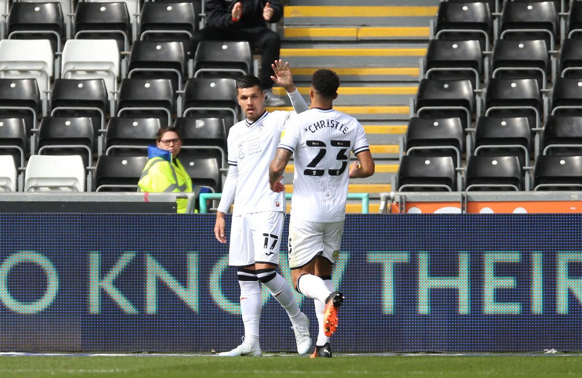 Derby Survival Hopes Dented As Joel Piroe Brace Helps Swansea To Victory Fourfourtwo 