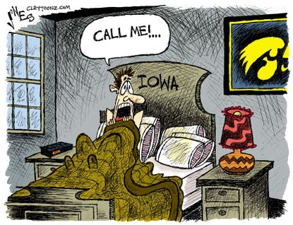 Editorial Cartoon U.S. Iowa Voters