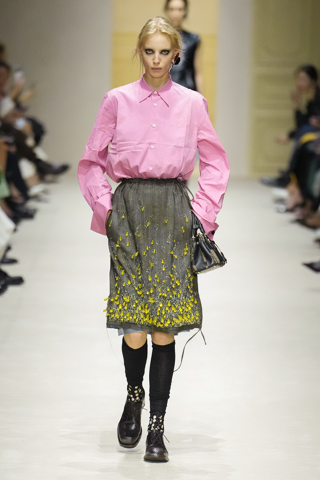 A runway look from the Prada Fall 2026 collection