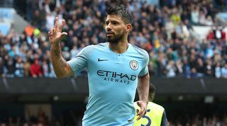 Sergio Aguero hat-trick Huddersfield