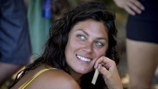 Michele Fitzgerald smiling on Survivor