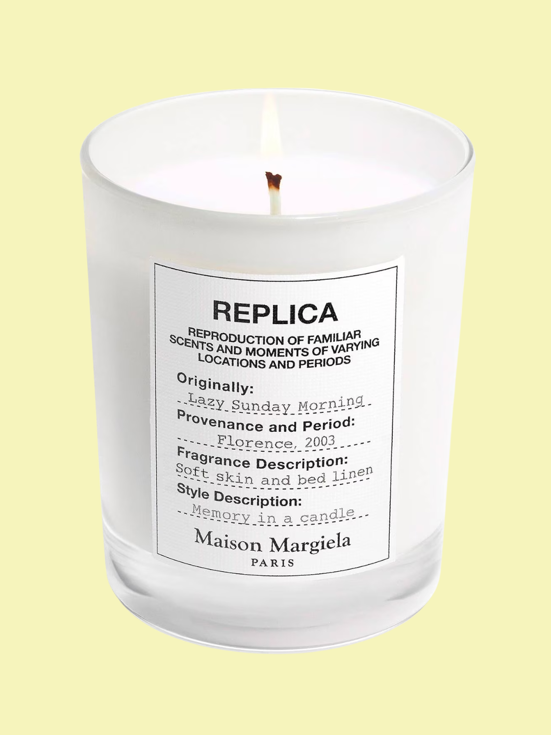 A lazy sunday morning candle from Maison Margiela's Replica