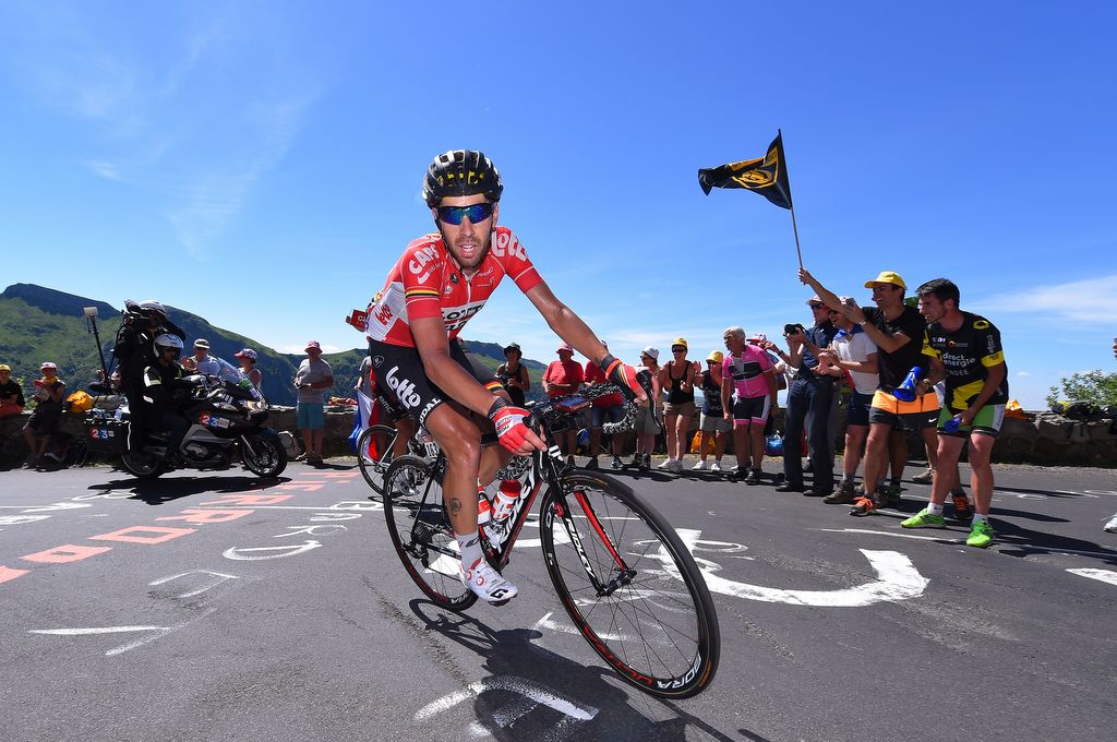 Thomas De Gendt (Lotto Soudal) during his stage 5 breakaway exploits