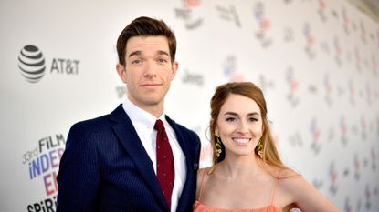 Comedian John Mulaney and wife Annamarie Tendler attends the 2018 Film Independent Spirit Awards on March 3, 2018 in Santa Monica, California
