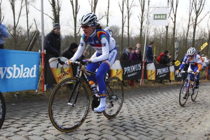 Marianne Vos (Rabobank Liv/Giant) looked in control throughout the race today
