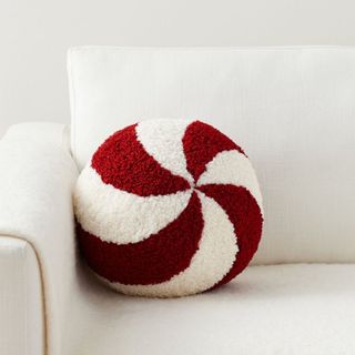 Ornament and candy shaped pillow from Pottery Barn