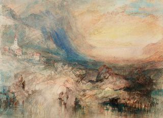 Goldau, with the Lake of Zug in the Distance Turner at Tate