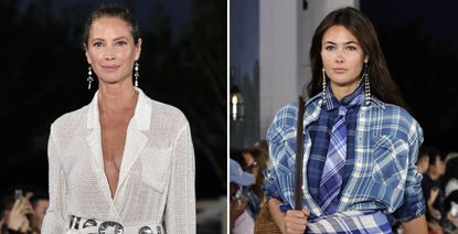 Christy Turlington Burns and Grace Burns at Ralph Lauren&#039;s ss25 new york fashion week runway show