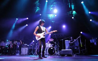 Jeff Beck performs live onstage at the Royal Albert Hall in London on October 26, 2010