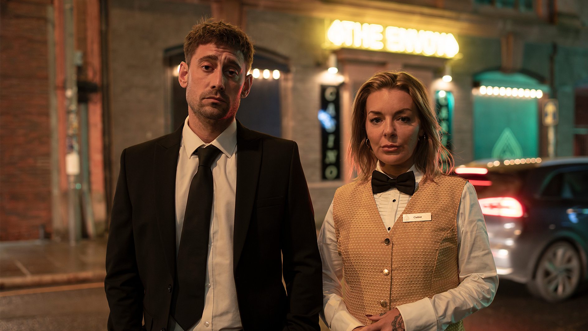 The Cage on BBC1...There&#039;s a first look (above) of Michael Socha and Sheridan Smith in the Liverpool-set drama.
