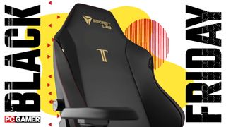 Black Friday listing image with Secretlab chair featured
