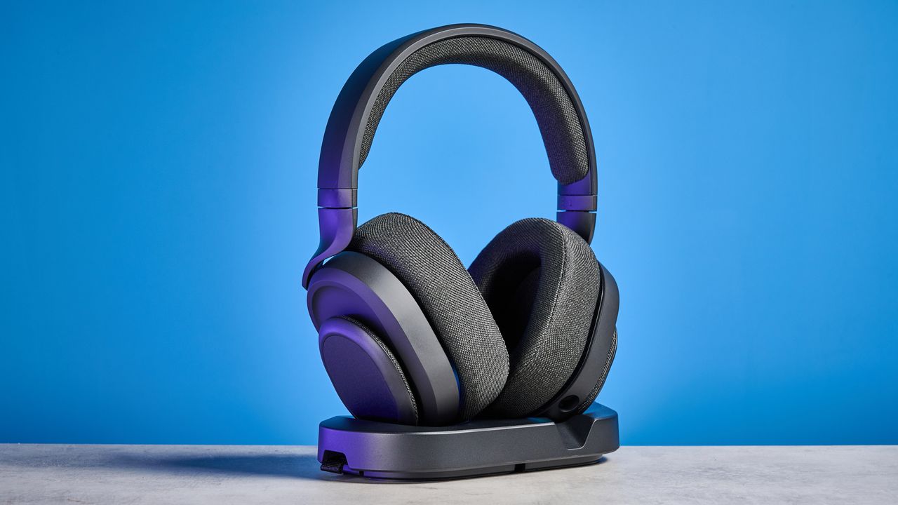 The Fractal Design Scape on a stone surface with a blue background