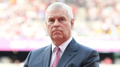 Prince Andrew, Duke of York attends the IAAF World Athletics Championships at the London Stadium on August 4, 2017