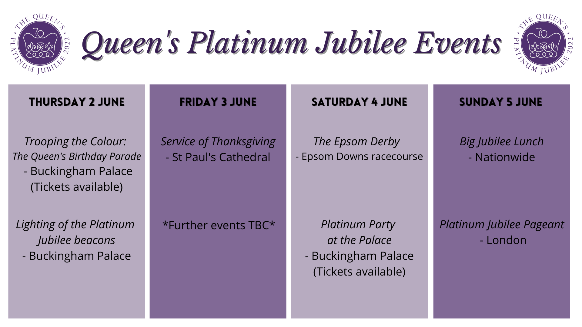 When is the extra bank holiday in 2022 for the Queen's Platinum Jubilee