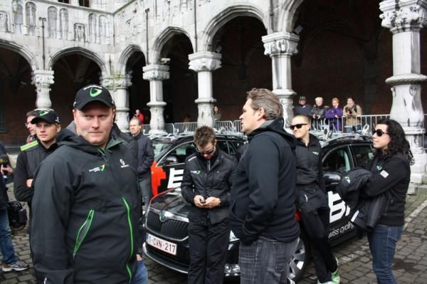 The GreenEdge riders and staff