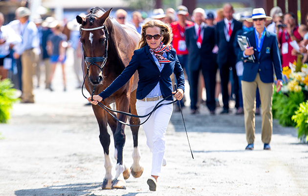 WEG eventing trot-up fashion