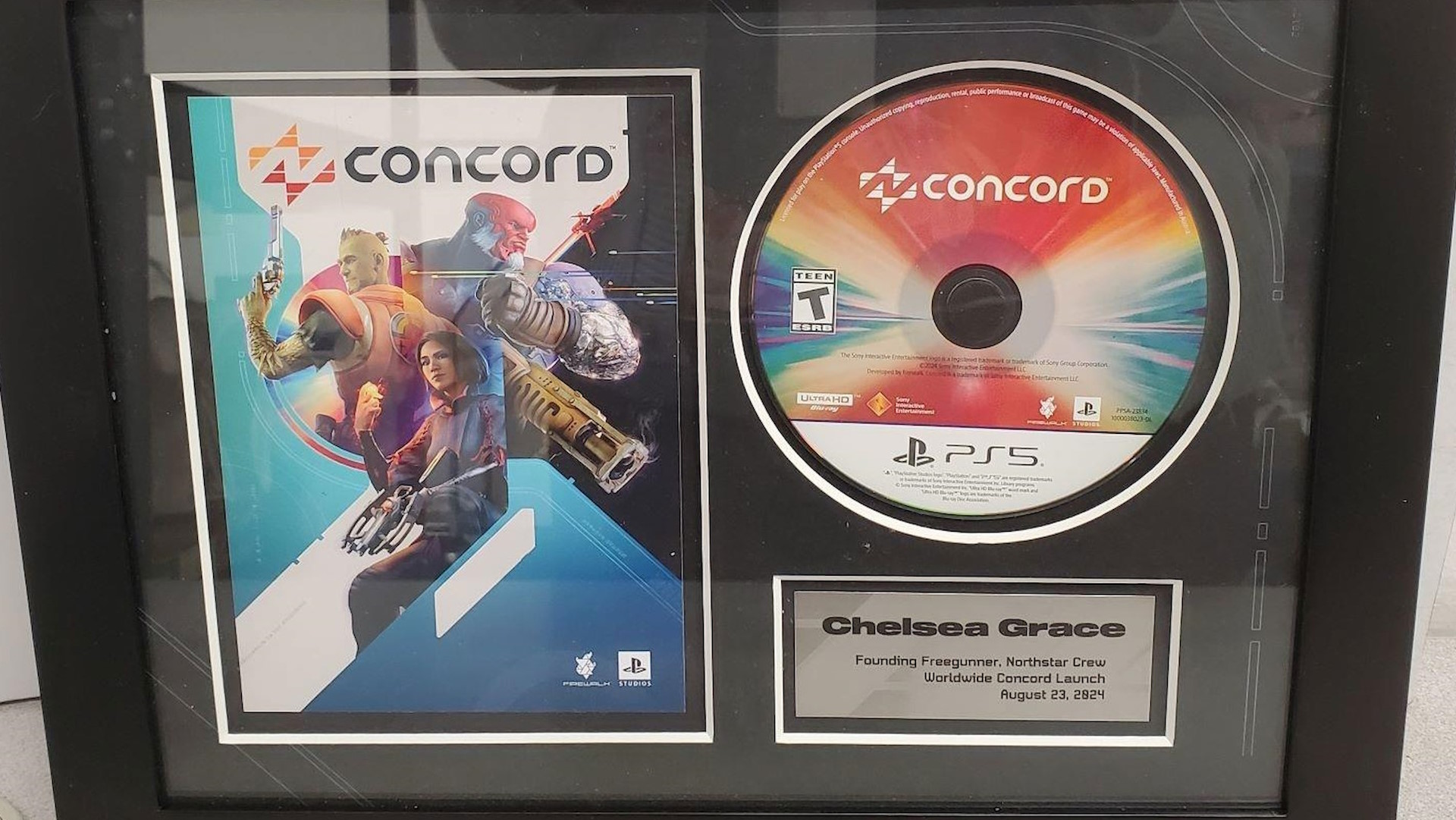A Concord commemorative wall plaque is being auctioned by Goodwill and bidding is already over $3,000