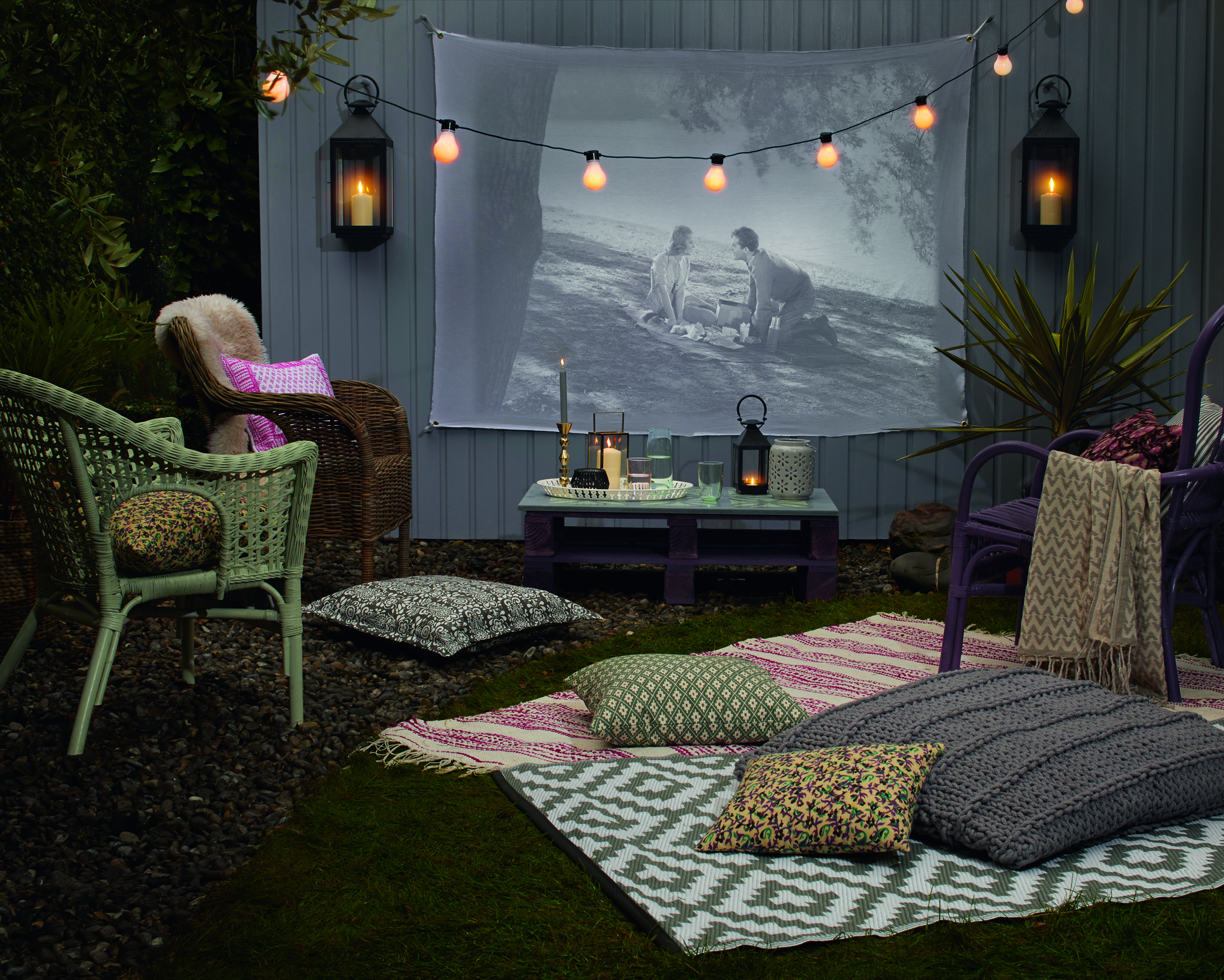 Garden trends: grey garden using Cuprinol paint