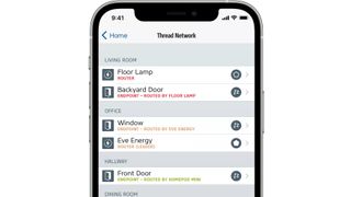 Eve For HomeKit iOS App Thread Network Overview.