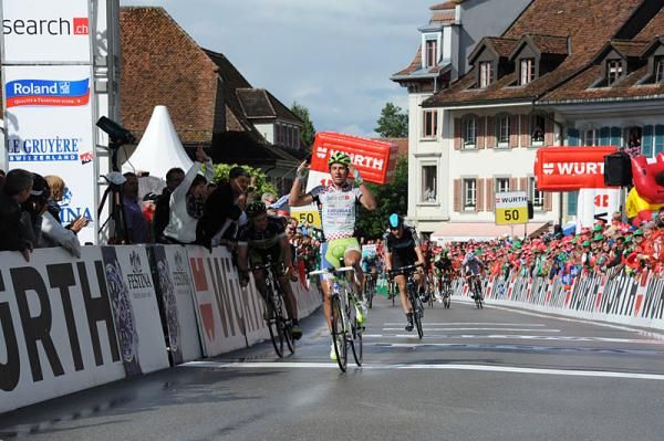 Peter Sagan (Liquigas-Cannondale) wins stage 3 of the Tour de Suisse