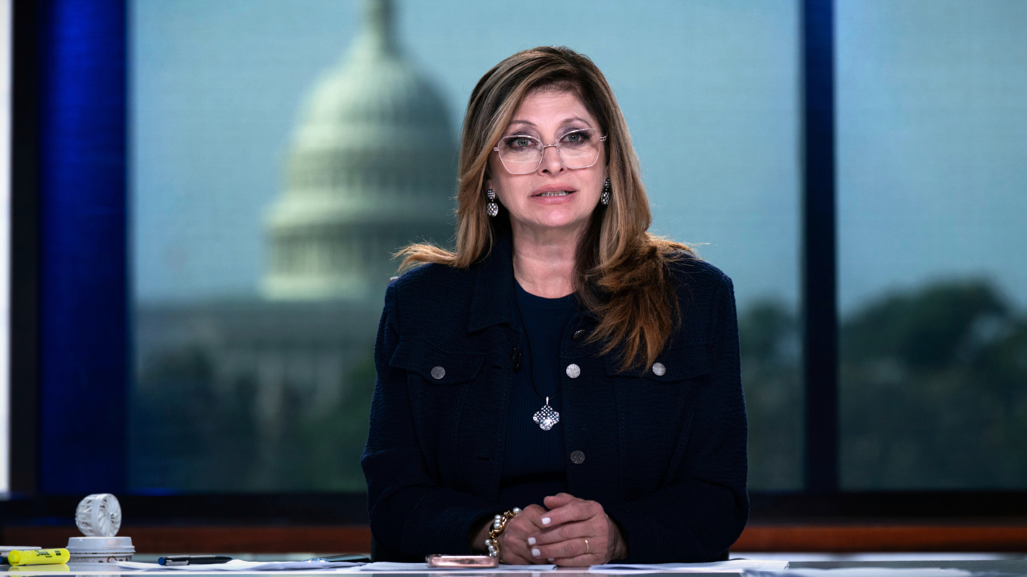 Fox Business host Maria Bartiromo in June, three months before being fired