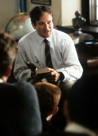 Robin Williams in Dead Poets Society.