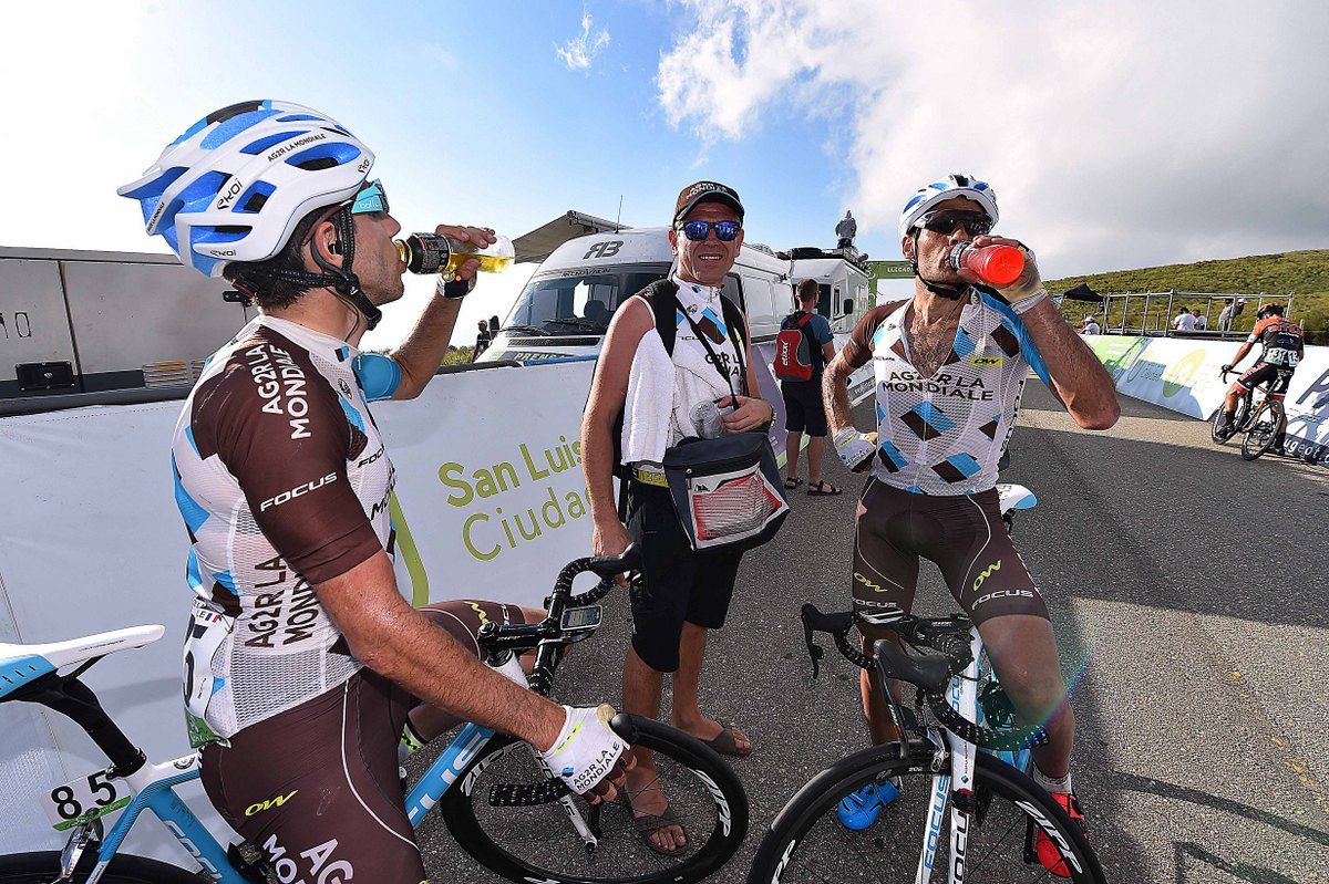 The AG2R riders after the final stage