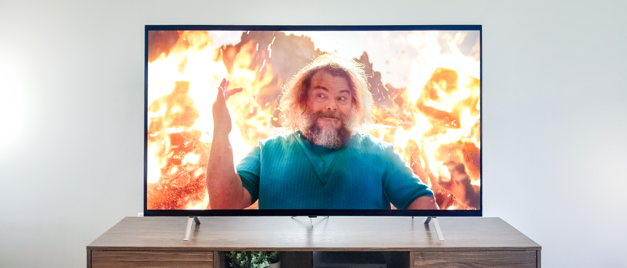 LG B5 OLED TV on a side table