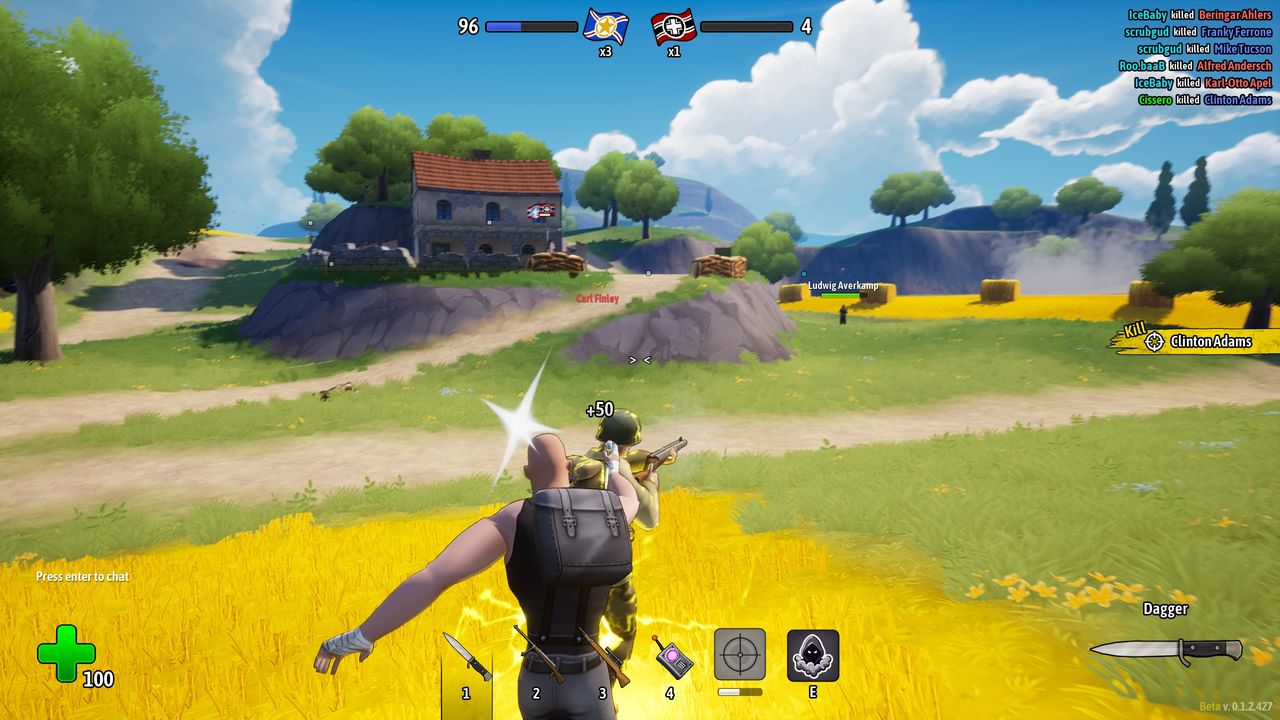 Screenshot from an in-development build of Heroes of Valor