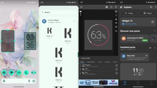How to use KWGT Kustom Widget Maker to create a widget on Android 13