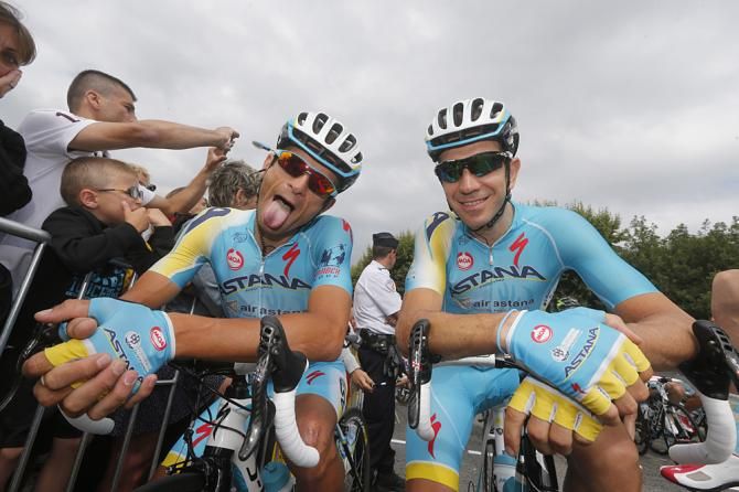 Michele Scarponi mugs for the camera