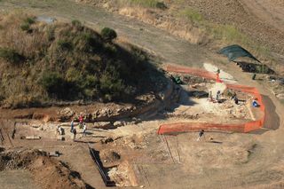 tuscan site of an etruscan graveyard